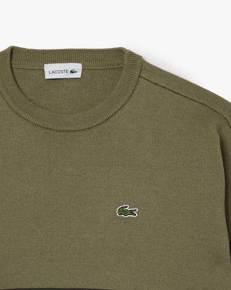 Maglione in cotone e lana a righe