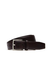 Cintura in pelle con fibbia ad ardiglione dotata di incisione Lacoste da uomo