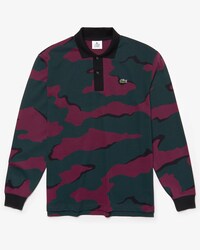 Polo da uomo in cotone mimetica loose fit Lacoste LIVE