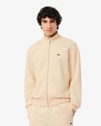 Felpa con zip e bordo
