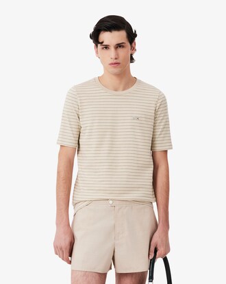 T-shirt in jersey a righe Runway