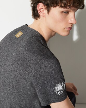 T-shirt da uomo in cotone stampato Olympic Heritage Collection By Lacoste