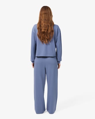 Pantaloni loungewear wide fit in felpa