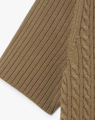 Maglione con collo a polo a trecce Runway