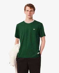 T-shirt con collo a righe Made in France