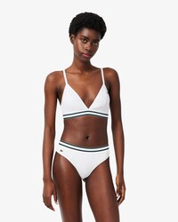 Bralette a triangolo in cotone a coste