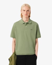 Polo in piqué pesante loose fit