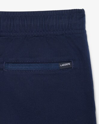 Shorts chino in twill di cotone elasticizzato