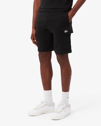 Shorts cargo in cotone felpato