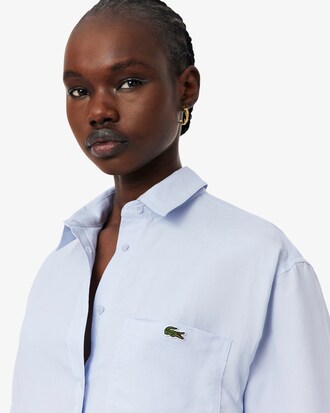Camicia oversize in misto lino