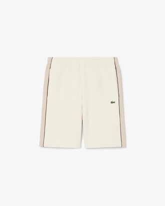 Shorts in tessuto felpato regular fit color block