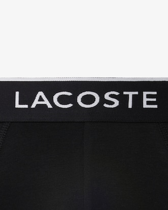 Confezione da 3 slip in cotone tinta unita con logo