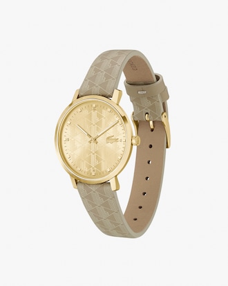 Orologio a tre lancette in pelle Crocorigin