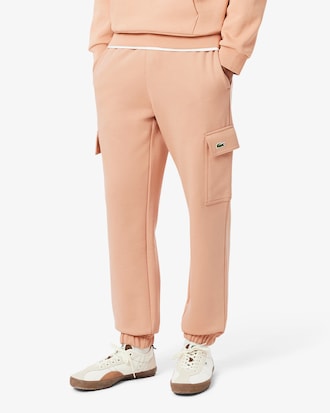 Pantaloni della tuta cargo in tessuto felpato