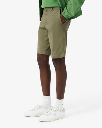 Shorts chino in twill elasticizzato