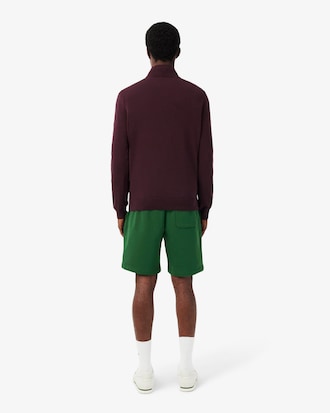 Shorts in tessuto felpato