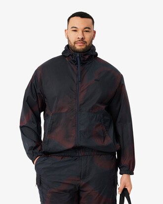 Giacca in nylon ripstop con stampa ombré