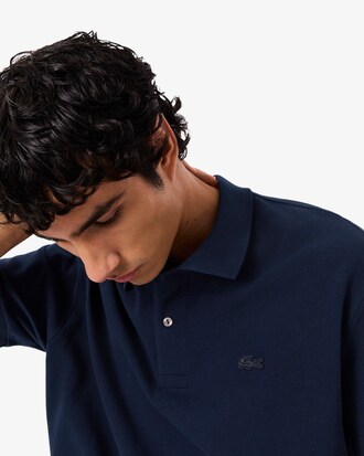 Polo in piqu&eacute; pesante loose fit