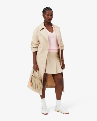 Maglione con scollo a V in maglia senza cuciture
