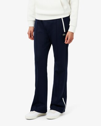 Pantaloni felpati taglio svasato con pieghe