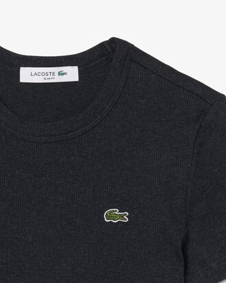 T-shirt in cotone a costine slim fit