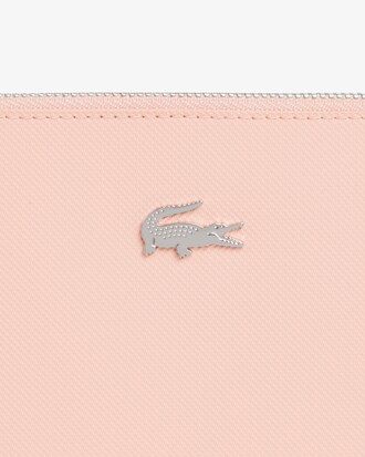 Pochette in canvas piqu&eacute; spalmata Anna