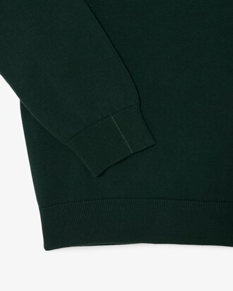 Pullover girocollo monocromatico in cotone