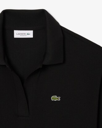 Polo fluida relaxed fit in piqué