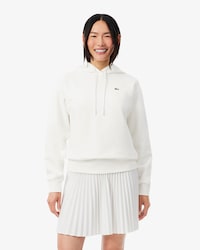 Felpa oversize in pile con cappuccio