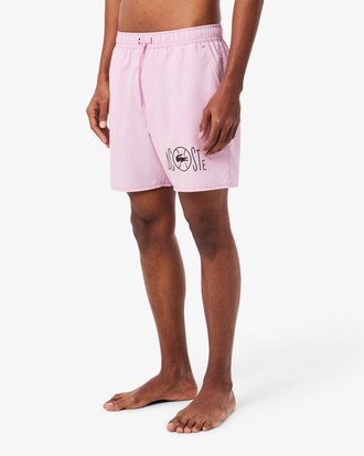 Boxer mare midi con monogramma stampato