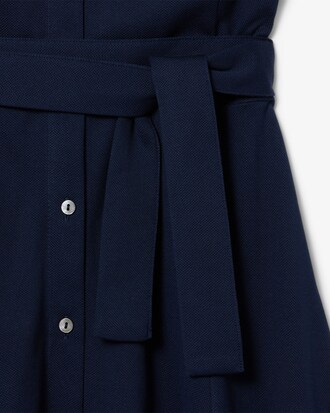 Abito polo svasato in mini piqué