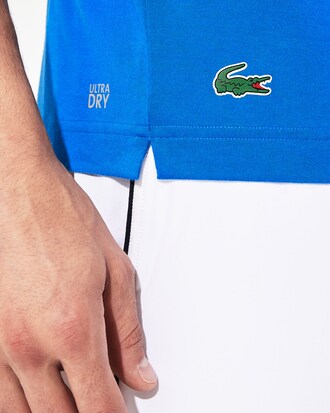 T-shirt da uomo con coccodrillo camouflage Lacoste SPORT x Novak Djokovic