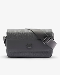 Borsa a tracolla in pelle con patta Nomogramme