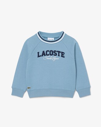Felpa in tessuto felpato con logo Lacoste
