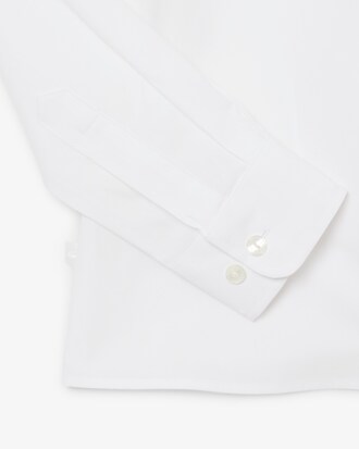 Camicia in popeline elasticizzato slim fit