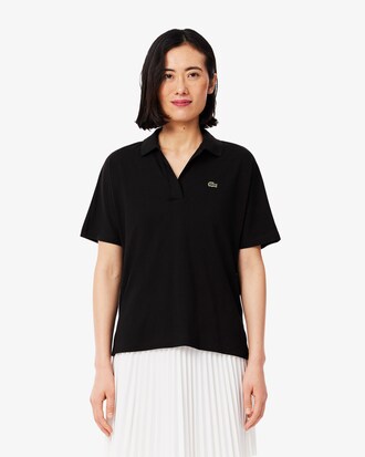 Polo fluida relaxed fit in piqué
