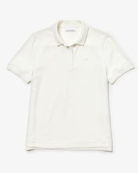 Polo da donna in crêpe con orlo asimmetrico Lacoste regular fit
