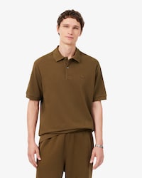 Polo in piqu&eacute; pesante loose fit