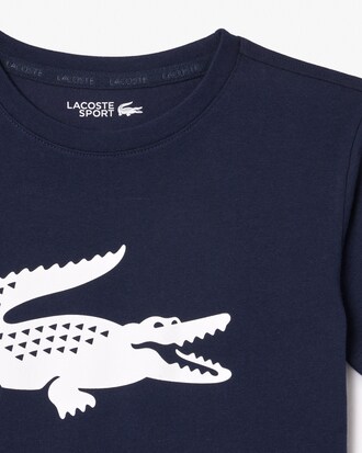 T-shirt da tennis oversize in cotone tecnico