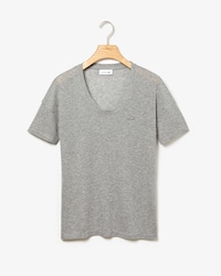 T-shirt da donna in Lyocell leggero a costine Lacoste Motion
