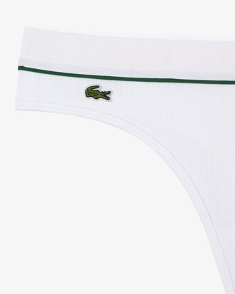 Tanga in cotone stretch a costine