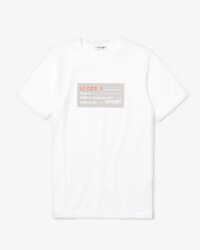 T-shirt da uomo in cotone con stampa in 3D Lacoste SPORT