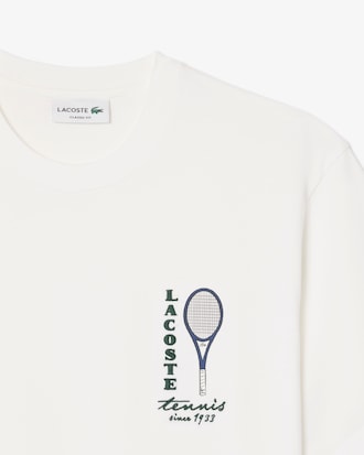Printed Embroidery Accent Cotton Jersey T-shirt