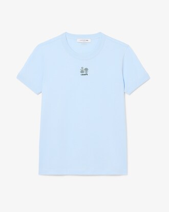 T-shirt in jersey con ricamo