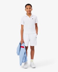 Shorts sportivi in taffet&agrave; a rombi color block