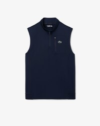 Gilet da golf con zip a un quarto per abbigliamento a strati