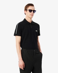Polo con logo a righe regular fit