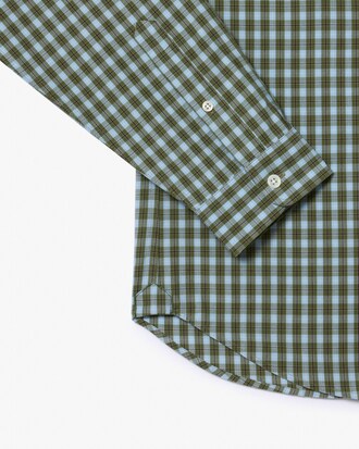 Camicia a quadri in popeline regular fit