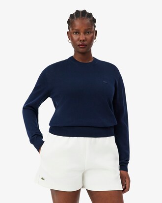 Maglione girocollo in maglia 3D