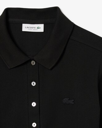 Polo in mini piqu&eacute; elasticizzato slim fit L.12.D